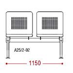 КФ Lucky  двухместная секция 115х91х68 см