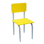 РК2.110 Стул детский на м/к регулируемый (каркас серый/жёлтый)
