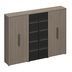 РС 324 Шкаф комбинированный (закрытый-стекло-закрытый) (271x46x198)