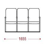 КФ Лондон М трехместная секция 165.5х100х68.5
