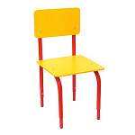 РК2.138 Стул детский на м/к регулируемый (каркас красный/оранжевый)