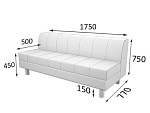 Флагман Секция 3-местная  (1750 х 770 х 735)