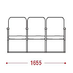 КФ Рим2М трехместная секция 165.5х90х65