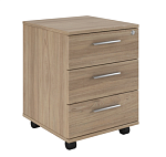 AST339303 Тумба подкатная с 3 ящиками, древесный (45x43x51)