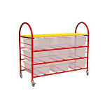 РК Стеллажная выдвижная система хранения 3 - 9 контейнеров