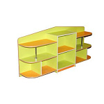 РК Тумба детская пристенная 1700х300х800мм