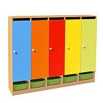 РК ШНД-5-К ШКАФ ДЕТСКИЙ (ЛДСП) С КОНТЕЙНЕРАМИ