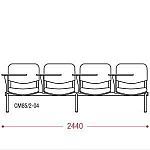 КФ Матис+  четырехместная секция 244х82х61 см