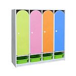 РК ШНД-44-К ШКАФ ДЕТСКИЙ (ЛДСП+МДФ) С КОНТЕЙНЕРАМИ