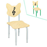 РК100 СКРИПИЧНЫЙ КЛЮЧ ЧЕРНЫЙ Стул детский на м/к регулируемый