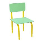 РК2.122 Стул детский на м/к регулируемый (каркас жёлтый/салатовый)