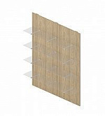 RD72N Панель стеновая со стеклянными полками 160x32x191.4