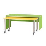 РК627 КОМПЛЕКТ.СТОЛЫ ДЕТСКИЕ НА ПОВОРОТНЫХ КОЛЁСНЫХ ОПОРАХ