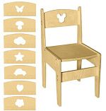 РКМ-6 Стул из фанеры регулируемый ВЫРАСТАЙКА большой