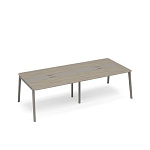 ТМ М1 154-2 Стол для переговоров с кабель-каналом METAL 280x124x75