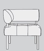 Сантьяго Диван 4 690x690x730 Экокожа