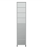 "Магистр" Шкаф для учебных пособий узкий открытый (429х450х2060)