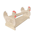 РК Тумба для игрушек и пособий 10 с декором (2 полки) курица 890х600х600мм