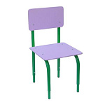 РК2.151 Стул детский на м/к регулируемый (каркас зелёный/ирис)