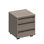 РС 214 Тумба выкатная 3-х ящичная с замком с доводчиками (50.8x50.8x57.5)