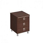 КС214 Тумба выкатная 3-ящищная с центральным замком с доводчиками (46.2х50х63.3)