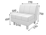 Флагман Секция 1-местная  (770 х 770 х 735)