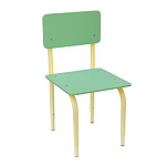 РК2.167 Стул детский на м/к регулируемый (каркас бежевый/салатовый)