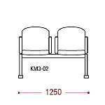 КФ Камилла  двухместная секция 125х88х61 см