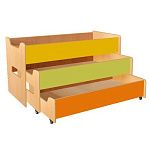 РК17 КРОВАТЬ ДЕТСКАЯ (МДФ )ТРЁХЪЯРУСНАЯ (С ВЫРЕЗАМИ)