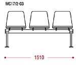 КФ Вектор Вуд БП трехместная секция 151х79х64 см