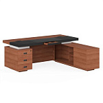 LVP190101 Стол письменный с тумбой и приставкой  200х170х76