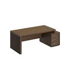 ВЛ147 Стол руководителя правый на опорной тумбе малой  (202x94x76)