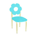 РК2 Стул детский на м/к регулируемый Цветок Бирюза