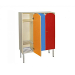 РК ШРР-3 ШКАФ ДЕТСКИЙ (ЛДСП и МДФ) НА МЕТАЛЛОКАРКАСЕ С РЕШЕТКОЙ