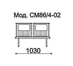 КФ Стилл+  двухместная секция 103х78х60 см