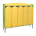 РК ШР-71 ШКАФ ДЕТСКИЙ (ЛДСП и МДФ) НА МЕТАЛЛОКАРКАСЕ С РЕШЕТКОЙ