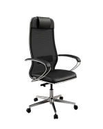 ErgoLife Comfort (Черный 1F6.16.1.543) Кресло сетка/экокожа, хром