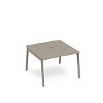 ТМ В2 153 Стол для переговоров с кабель-каналом WOOD 120x124x75 