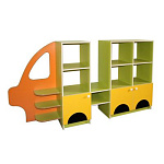 РК Стенка детская машинка двусторонняя 2000х365х1100мм