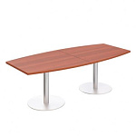 ПТ142 Стол для переговоров круглый на опорах-колоннах (240*110*75)