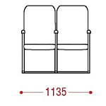 КФ Лондон двухместная секция 113.5х101х70