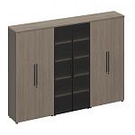 РС 324 Шкаф комбинированный (закрытый-стекло-закрытый) (271x46x198)