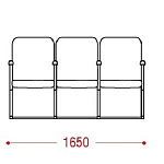 КФ Рим2 трехместная секция 165х89х66