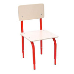 РК2.143 Стул детский на м/к регулируемый (каркас красный/бежевый)