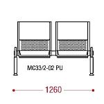 КФ Скай PU БП двухместная секция 126х82х66 см