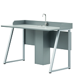 "Трапеция" Стол лабораторный 2 м с мойкой, № 7 (1200х650х820)