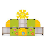 РК Стенка 3 с декорацией 31 2600х350х1450мм