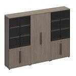 РС 334 Шкаф комбинированный (стекло-одежда-стекло) (271x46x198)