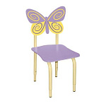 РК119 Стул детский на м/к регулируемый Бабочка ирис