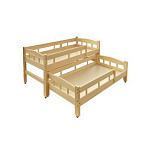 РК95 КРОВАТЬ ДЕТСКАЯ (ФАНЕРА) ДВУХЪЯРУСНАЯ С БОРТИКАМИ